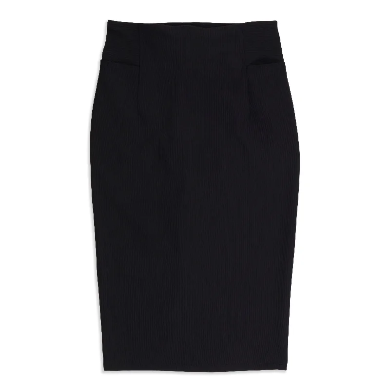 A New Route Skirt - Resale denim skirt classic