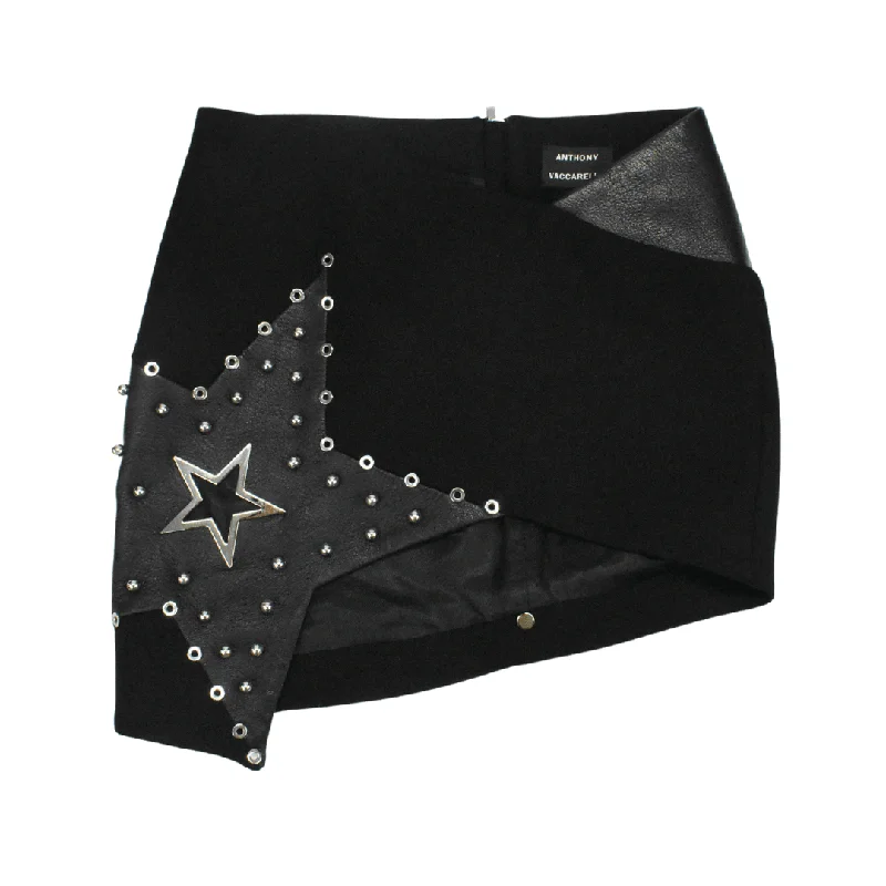 Anthony Vaccarello Mini-Skirt - Women's 36 wool skirt sturdy