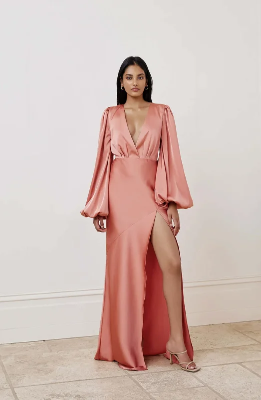 India Dress Salmon by Lexi