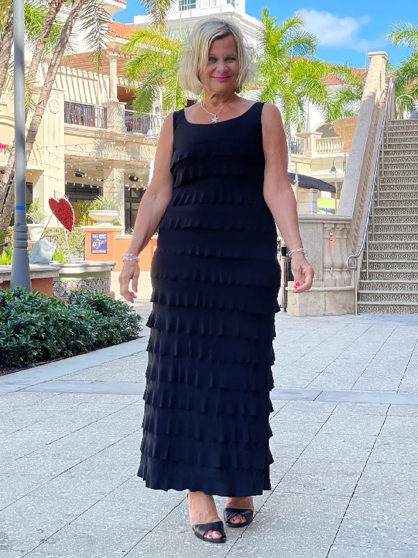 MIAMI NIGHTS  BLACK BLACK CHA CHA DRESS