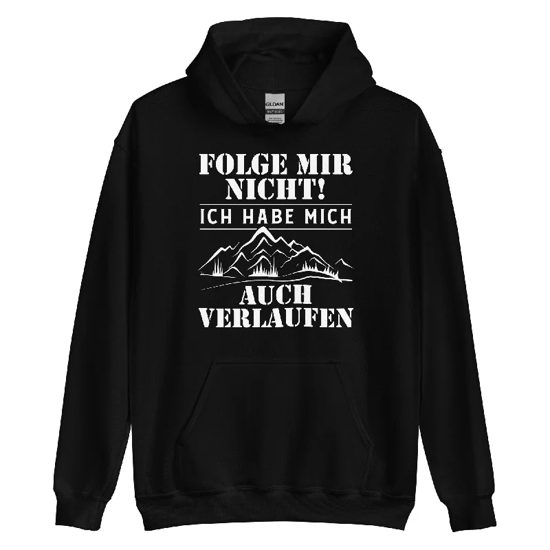 Folge Mir Nicht - Unisex Hoodie Hoodie with Magnetic Closure Innovative Modern