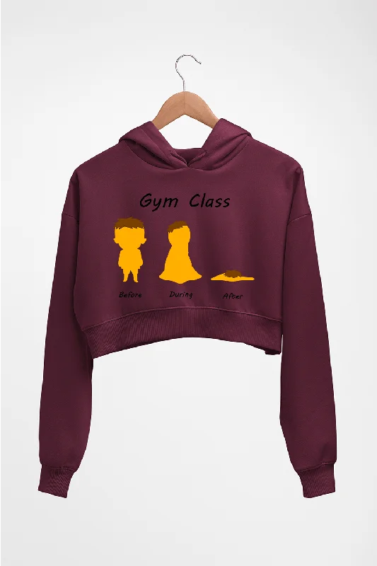 Gym Funny Crop HOODIE FOR WOMEN Hoodie with V-Neck Classic Versatile