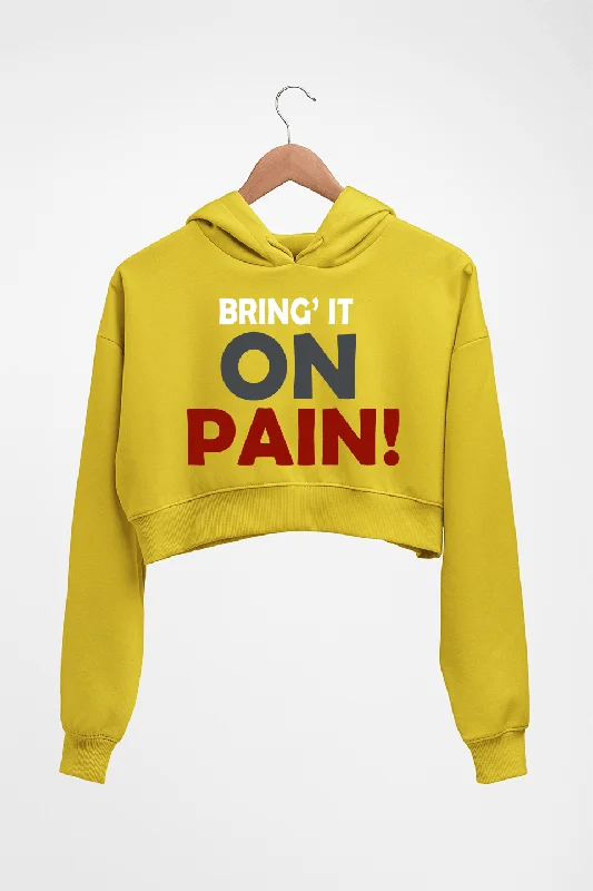 Gym Pain Crop HOODIE FOR WOMEN Hoodie with Turtle Neck Cozy Winter