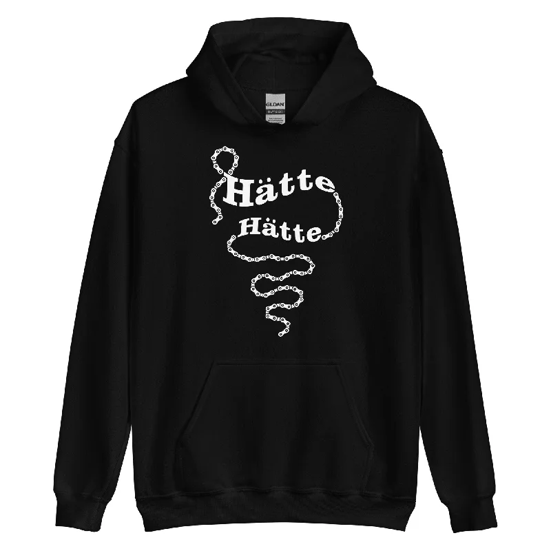 Hätte Hätte Fahrradkette - Unisex Hoodie Hoodie with Belted Waist Structured Tailored