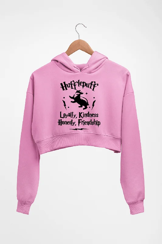 Hufflepuff Harry Potter Crop HOODIE FOR WOMEN Hoodie with Strings Custom Fit Adjustable
