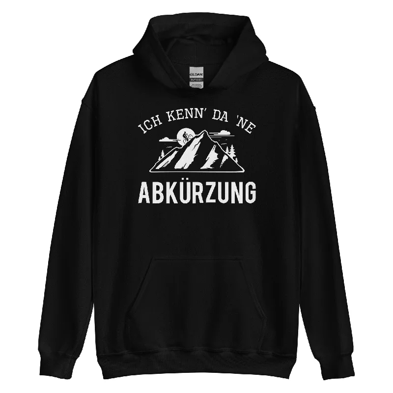 Ich Kenn Da Ne Abkürzung - Unisex Hoodie Hoodie with Double Zipper Versatile Adjustable