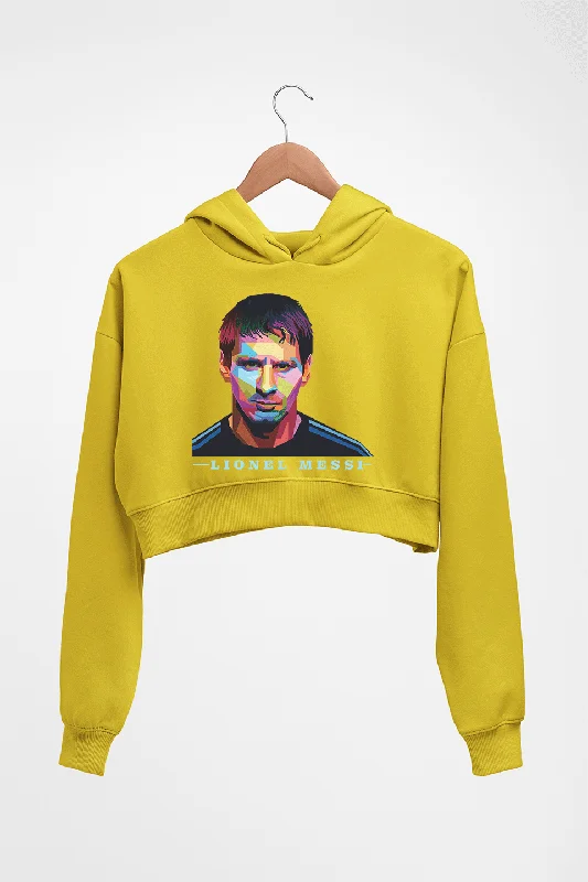 Messi Crop HOODIE FOR WOMEN Hoodie with Elastic Waist Stretchable Comfortable
