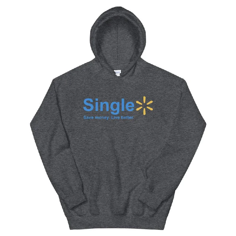 Single Unisex Hoodie Hoodie with Mock Neck Collared Structured