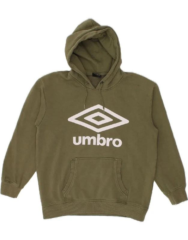 UMBRO Mens Graphic Hoodie Jumper Small Green Cotton Hoodie with Toggle Buttons Decorative Unique UMBRO Mens Graphic Hoodie Jumper Small Green Cotton Hoodie with Toggle Buttons Decorative Unique