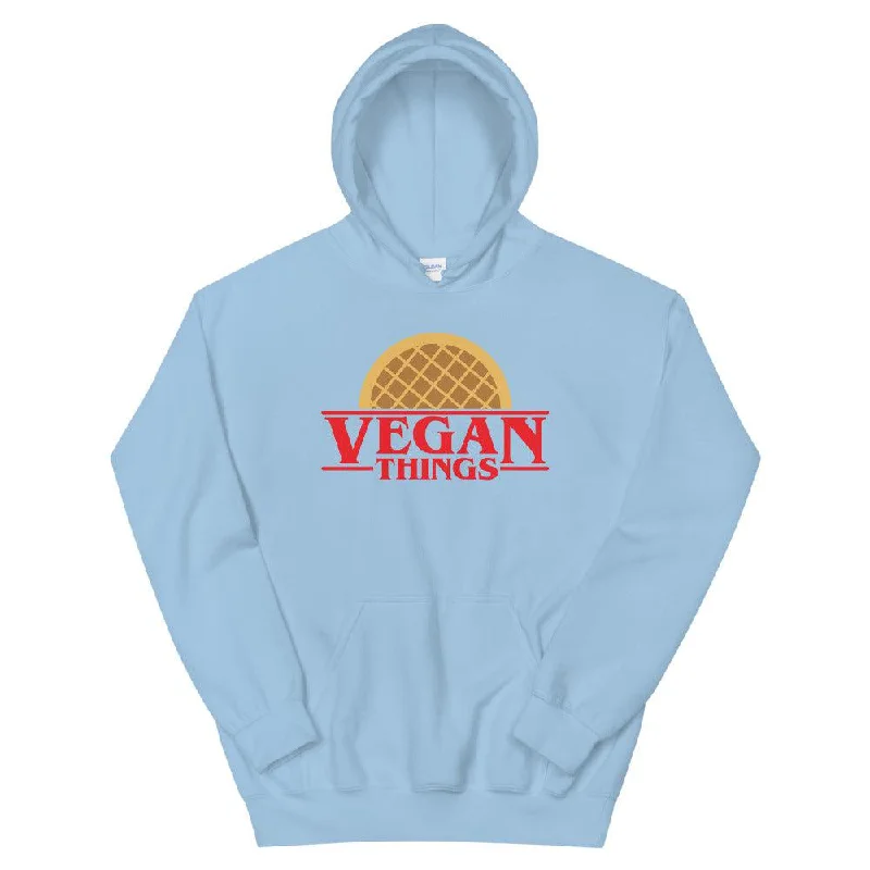 Vegan Things Unisex Hoodie Hoodie with Hem Fringe Bohemian Relaxed