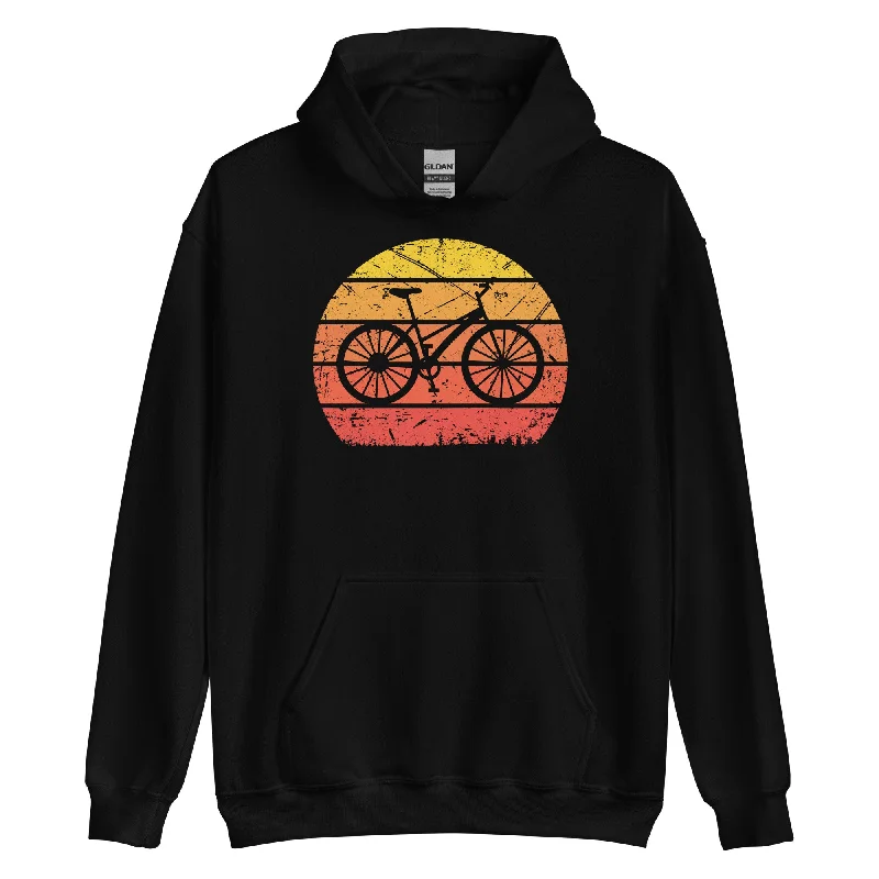Vintage Sun And Cycling - Unisex Hoodie Hoodie with Zipper Placket Modern Functional