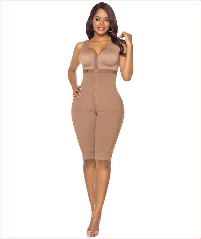Post Op One piece Girdle with Built in Bra - C9020 Soft Padded Bralette