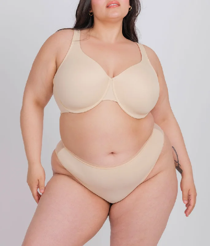 The Minimizer Bra: Toasted Almond Simple Wireless Bra