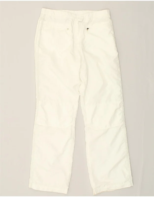 ADIDAS Womens Tracksuit Trousers UK 16 Large  White Polyester Trousers Leisure Comfortable