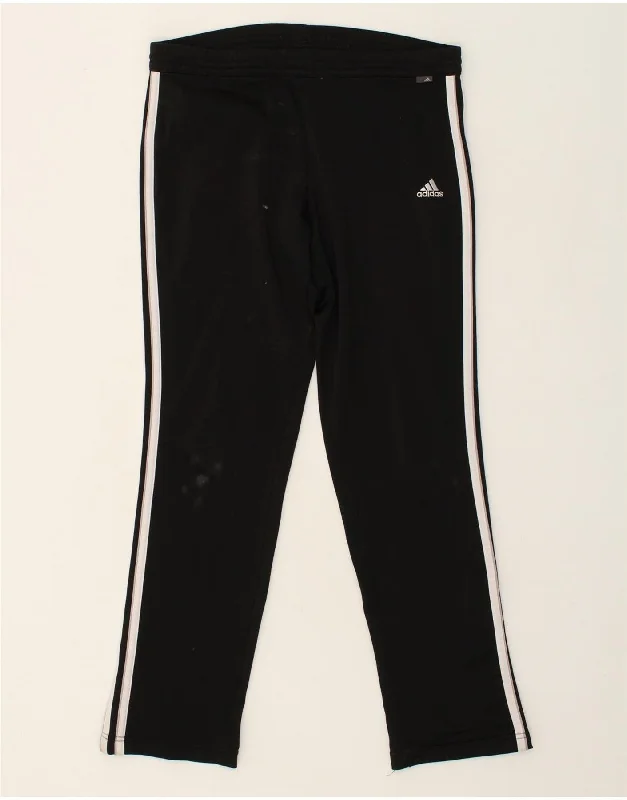 ADIDAS Womens Tracksuit Trousers UK 8 Small Black Polyester Trousers Gym Athletic