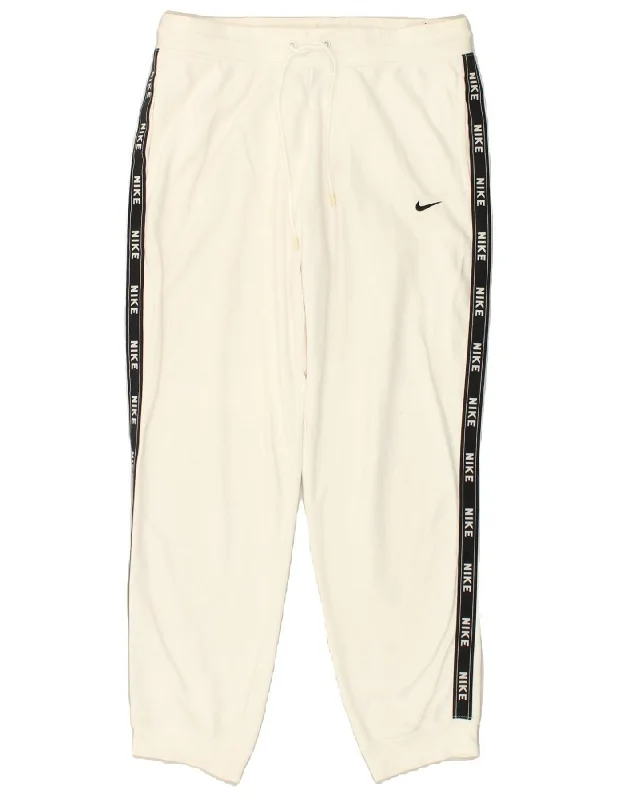 NIKE Womens Graphic Tracksuit Trousers Joggers UK 14 Large White Cotton Trousers Winter Warm NIKE Womens Graphic Tracksuit Trousers Joggers UK 14 Large White Cotton Trousers Winter Warm