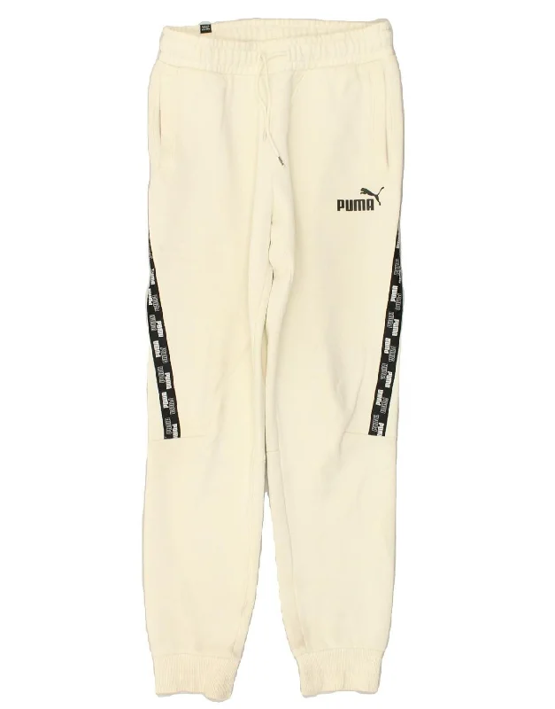 PUMA Womens Graphic Tracksuit Trousers Joggers UK 8 Small Beige Cotton Trousers Spring Floral PUMA Womens Graphic Tracksuit Trousers Joggers UK 8 Small Beige Cotton Trousers Spring Floral