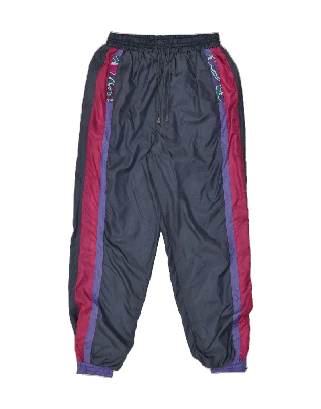 VINTAGE Womens Tracksuit Trousers Joggers Large Grey Trousers Fleece Cozy